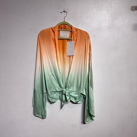 PIPPA Orange Ombre Coco Top Sz S NWT - Picture 2 of 13